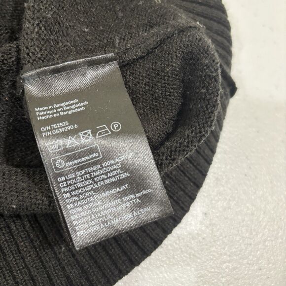 Cats Ugly Christmas Sweater Meowy Xmas Women M Black Kitty Grumpy Cat Lady Tacky - Picture 5 of 8